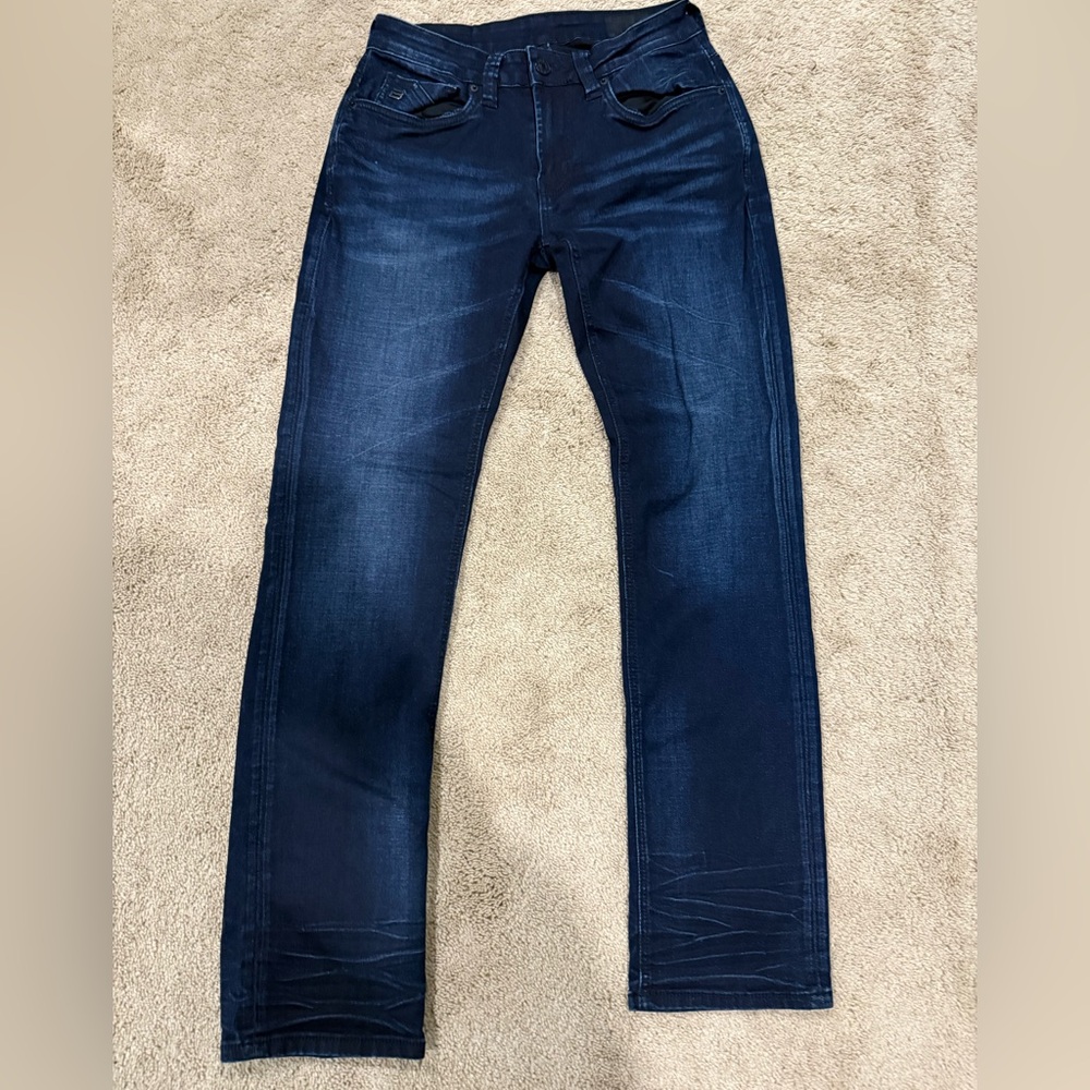 Buffalo David Bitton Men's Dark Blue Straight Jeans 30x32